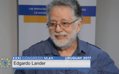 Dr. Edgardo Lander, Prof. de la Universidad Central de Venezuela