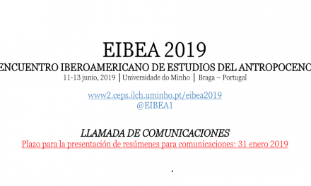 EIBEA 2019 –  Encuentro Iberoamericano de Estudios del Antropoceno