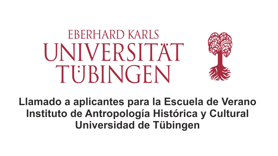 Llamado a aplicantes para la Escuela de Verano – Instituto de Antropología Histórica y Cultural – Universidad de Tübingen