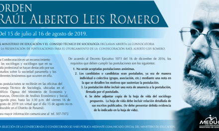 Convocatoria de la Condecoración Raúl Alberto Leis Romero