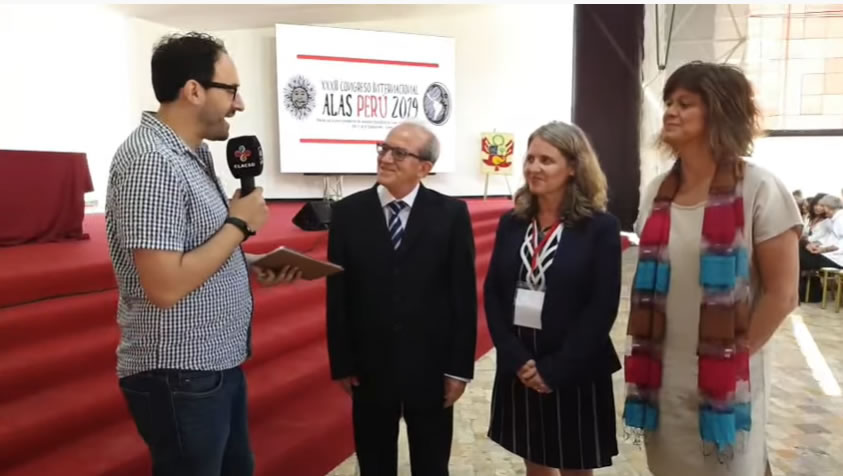 Emisión en directo de CLACSO TV desde Lima, Perú
