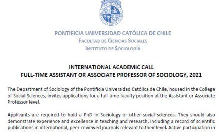 FULL-TIME ASSISTANT OR ASSOCIATE PROFESSOR OF SOCIOLOGY, 2021
