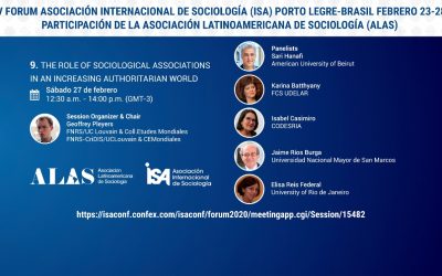IV FORO ISA-ALAS. 9. Role of sociological associations in an increasing authoritarian world