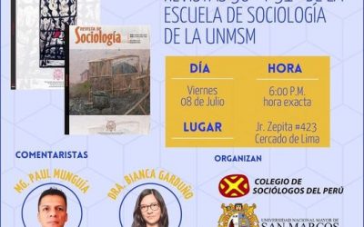 INVITACIÓN DEL CSP A PRESENTACIÓN DE REVISTAS SOCIOLÓGICAS