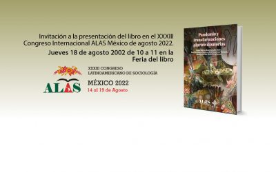 INVITACIÓN A LA PRESENTACIÓN DEL LIBRO EN EL XXXIII CONGRESO INTERNACIONAL ALAS MÉXICO DE AGOSTO 2022.